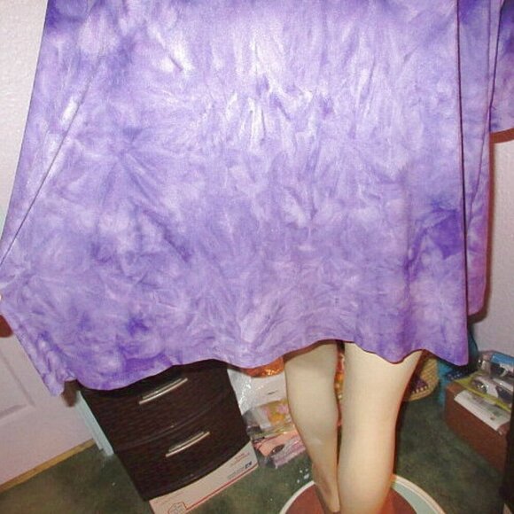 Catherines Starlight Duet Tunic Size 1X Cardigan Layered Look Sequins Embroidere - Picture 10 of 11